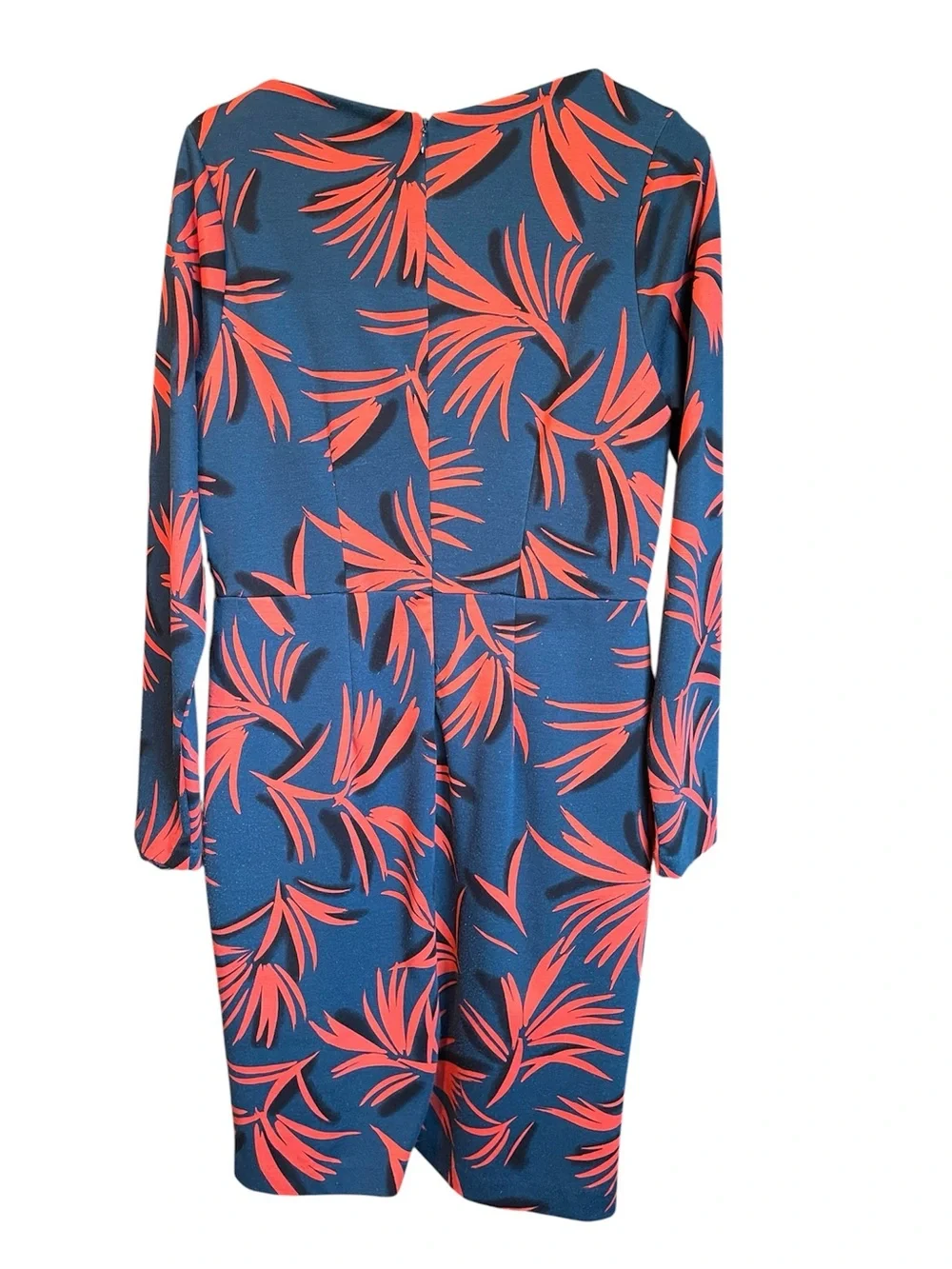 The Limited Forest Green & Orange Leaf-Print Long Sleeve Dress - Picture 2 of 3